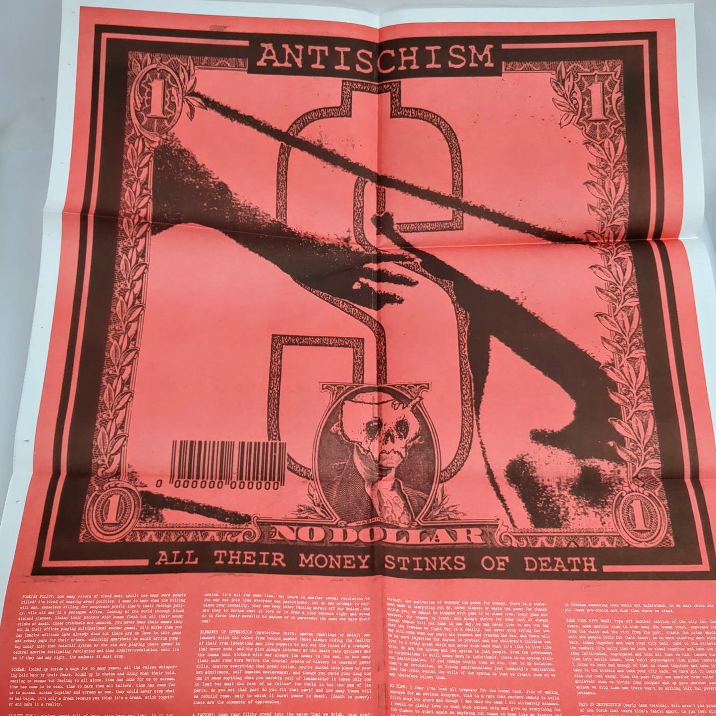 Antischism -Self Titled- 2002 US Vinyl 2xLP Comp VG+/VG+