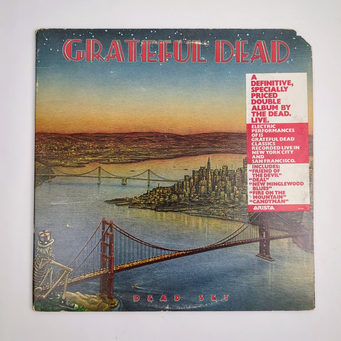 Grateful Dead -Dead Set- 1981 US Vinyl 2XLP Album VG+/VG+ GOLD STAMP PROMO